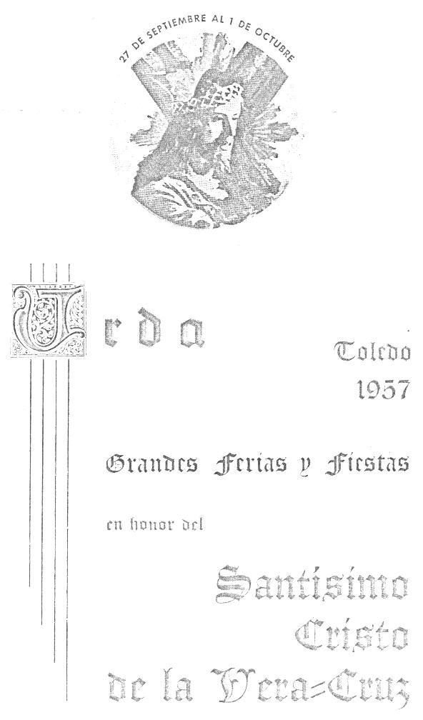 Fiestas en honor del Santísimo Cristo 1957 Urda